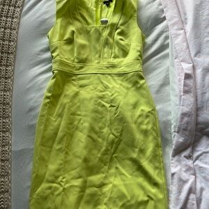 Ann Taylor Vibrant Green Midi Dress